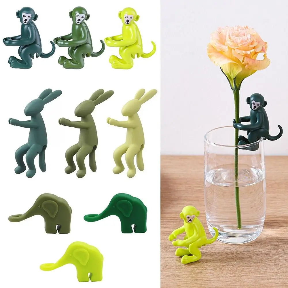 Silicone Plant Propagation Buddy – Rabbit, Monkey & Elephant