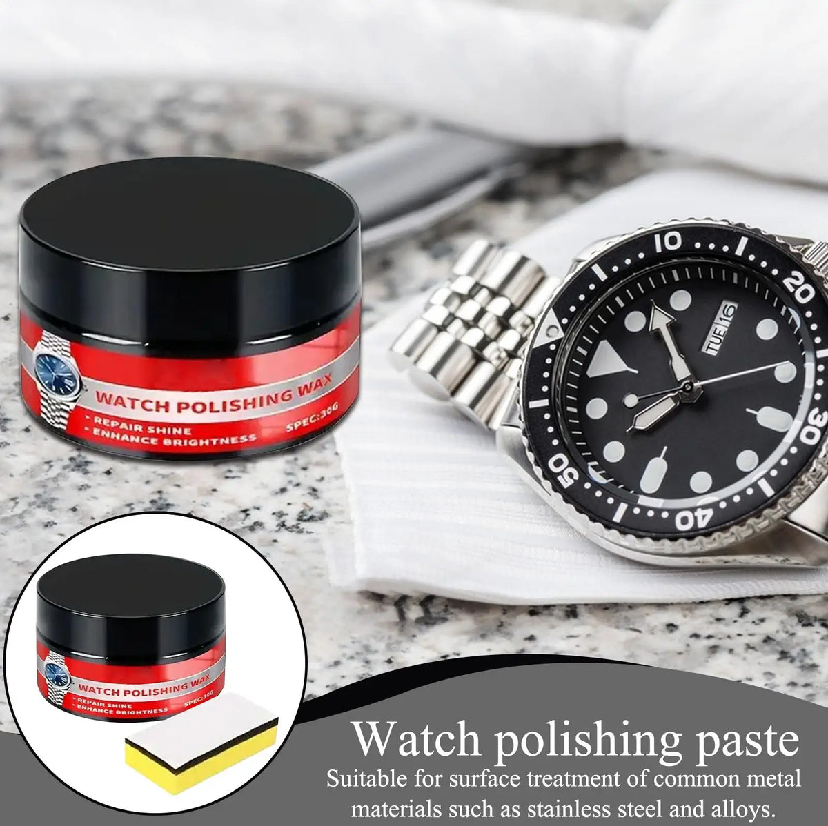 Watch Crystal Polishing Paste – Scratch Repair & Gloss Restorer