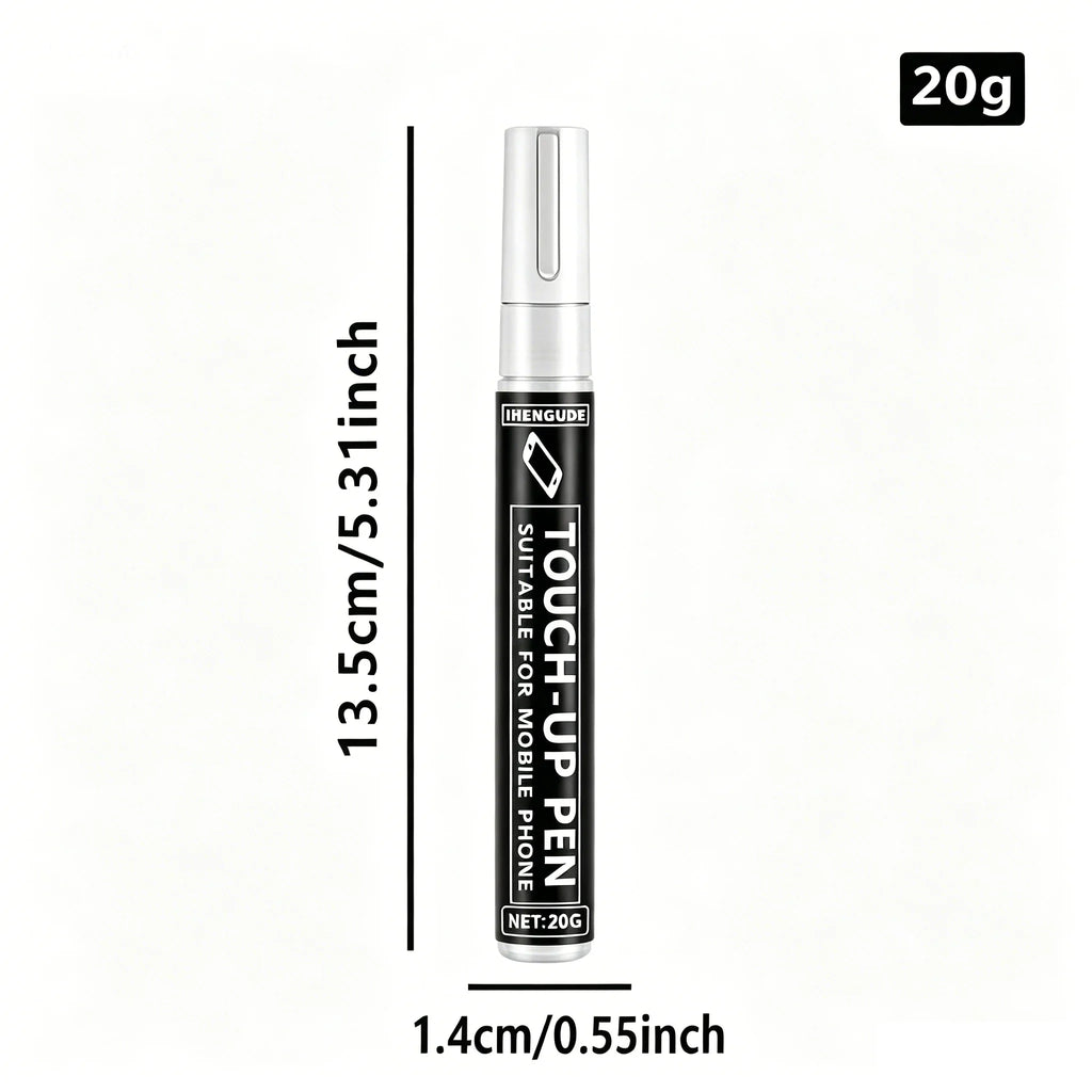 Black Touch-Up Paint Pen 20g – Scratch Repair for Phones & Cameras