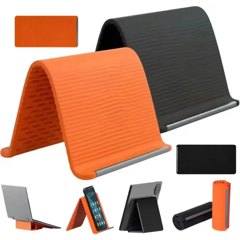 Flexible Foldable Silicone Phone & Tablet Stand | Multi-Angle