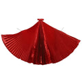 360° Belly Dancing Wings Shimmery Pleated Fairy Cape Cosplay