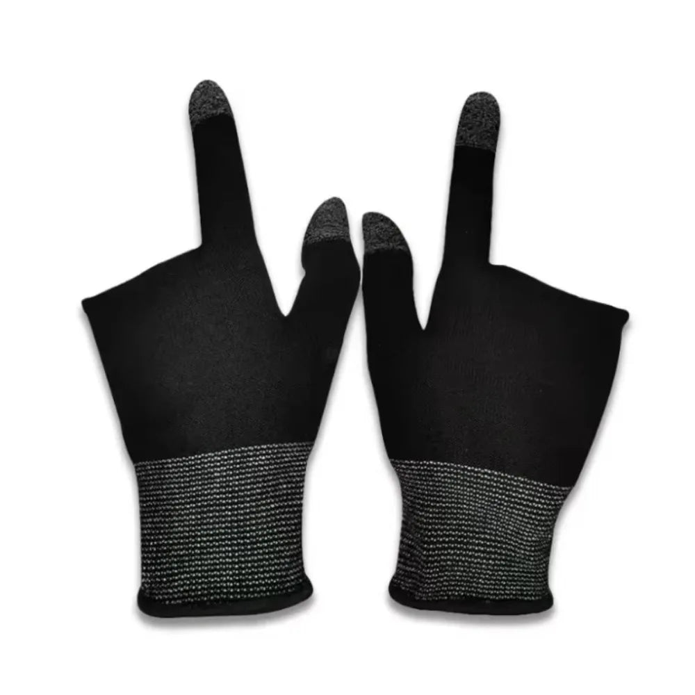 Breathable Two-Finger Gaming Gloves – Touchscreen Fingertip Sleeves