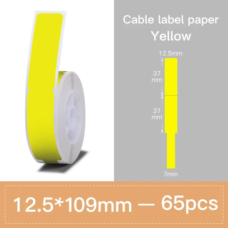 Niimbot Label Tape for D11 D110 D101 – Waterproof Cable Stickers