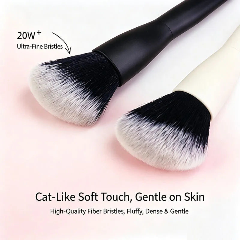 Fluffy Angled Contour Makeup Brush – Soft Dense Bristles