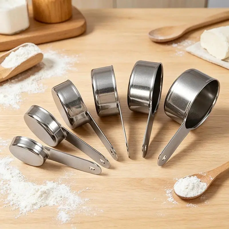 Stainless Steel Measuring Spoons | Hanging Kitchen Baking Tool