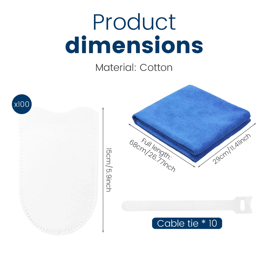 100Pcs Cotton Faucet Filter Bags – Anti-Splash Tap Water Purifier