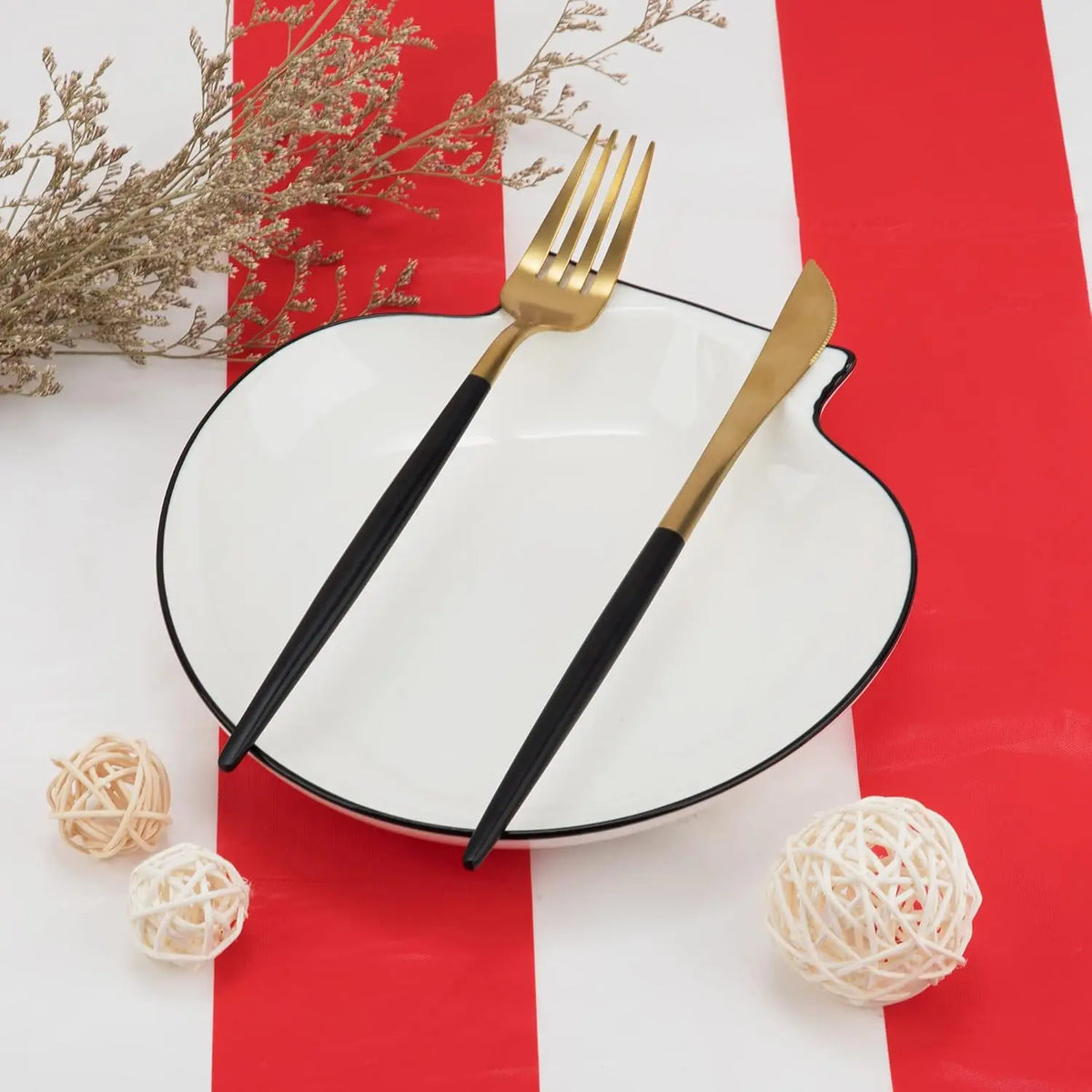 Red & White Striped Tablecloth – Waterproof Carnival Party Cover
