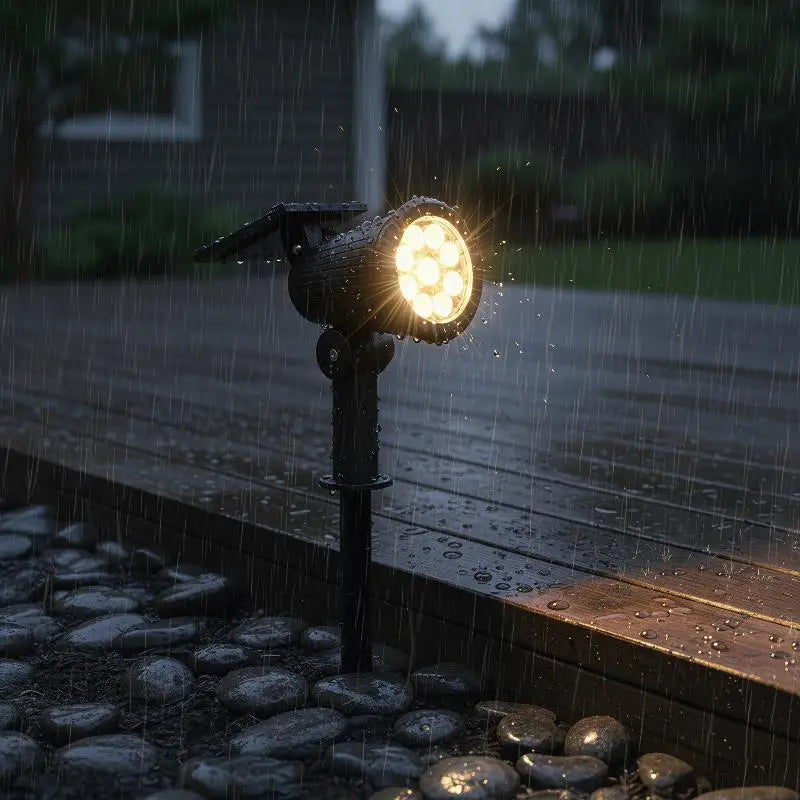 Solar Garden Spotlight RGB IP65 Waterproof Adjustable Outdoor Light