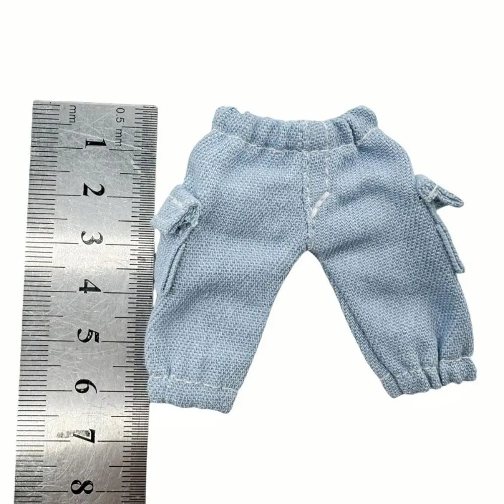 Wide-Leg Denim Jeans for OB11 & 1/12 BJD Dolls | 5 Colors