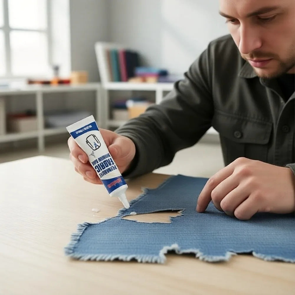 Waterproof Fabric Patching Glue – Clear Quick-Dry Adhesive 50ml