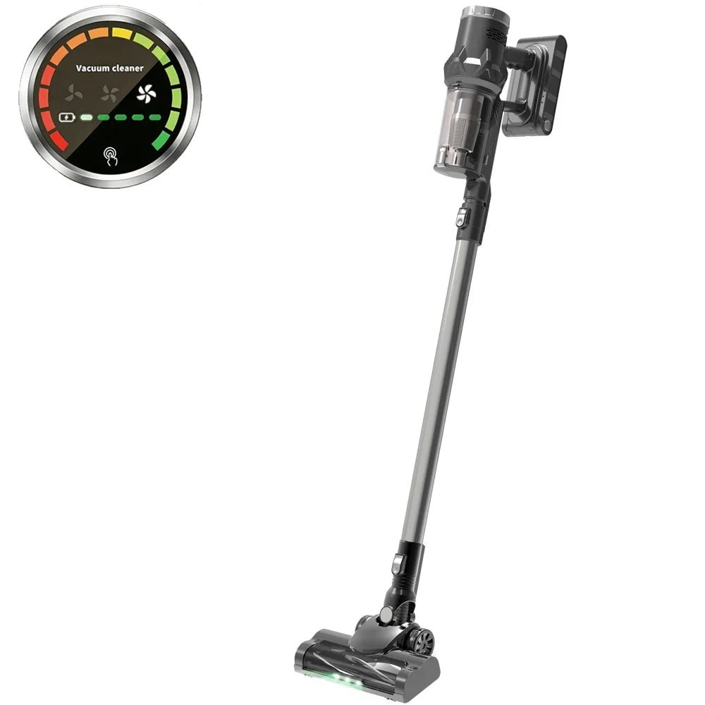 Handheld Wireless Vacuum – OLED Screen, 3 Speed, USB-C Battery