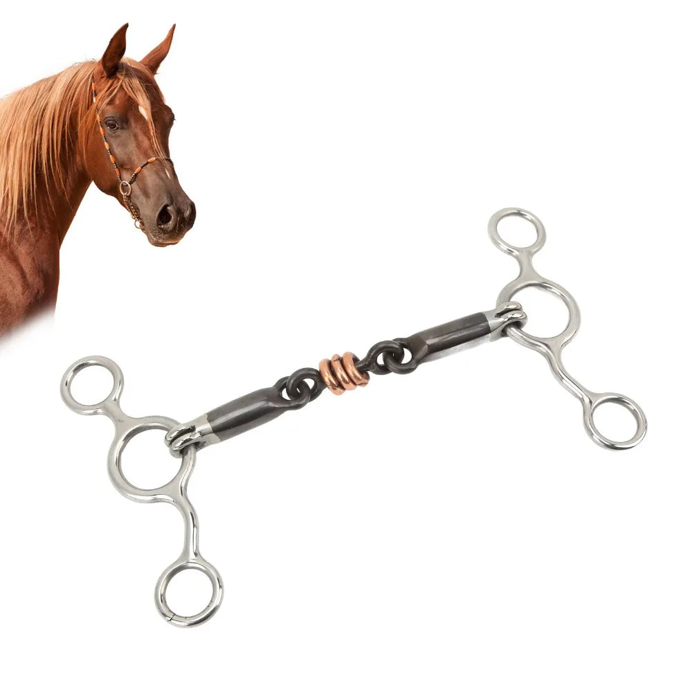 Stainless Steel Horse Gag Snaffle Ring 145mm – Corrosion Resistant