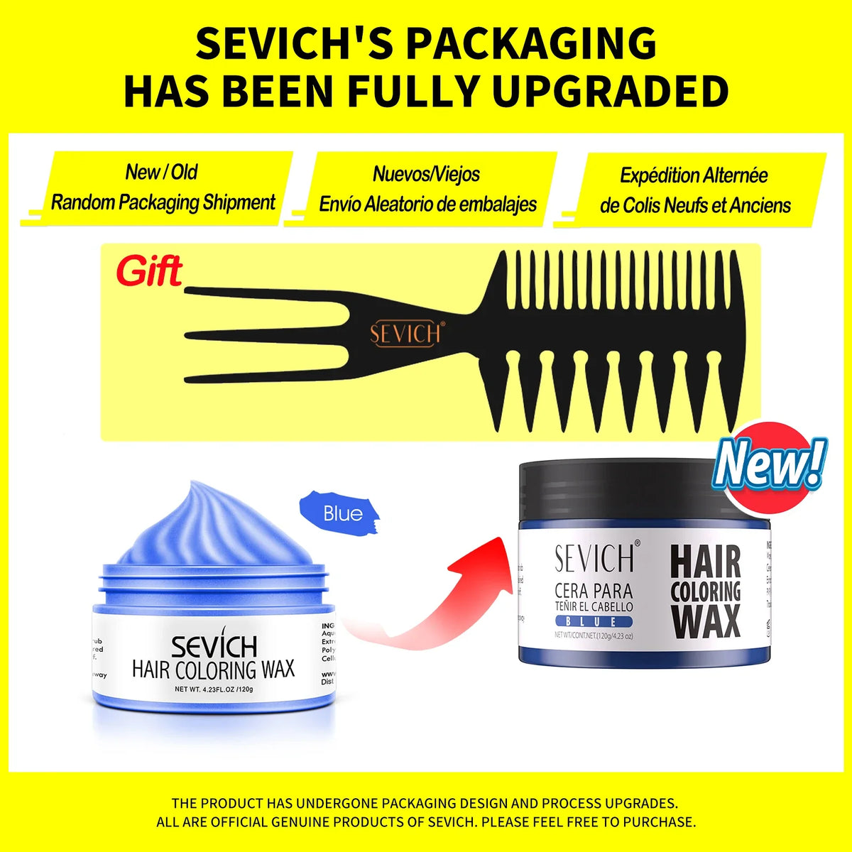 SEVICH Temporary Hair Colour Wax – Hair, Beard & Brow Dye