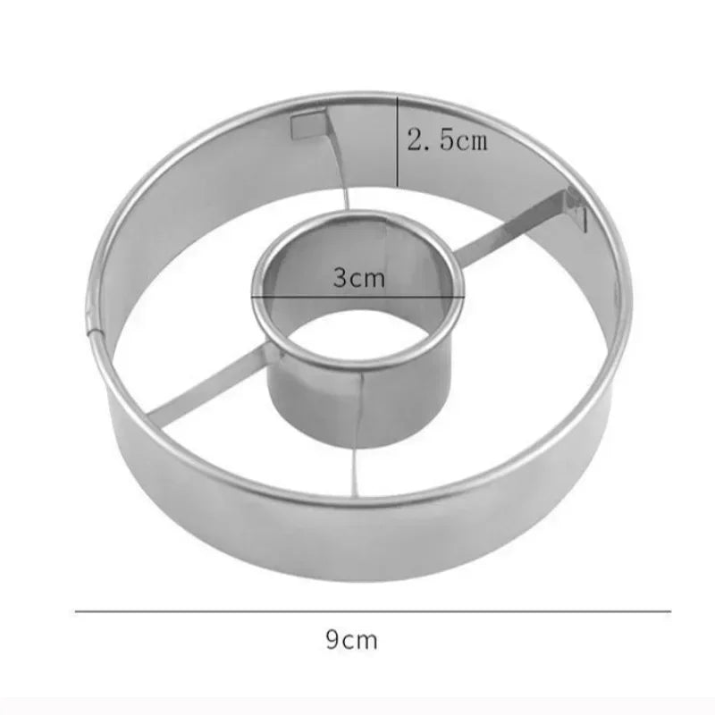 Stainless Steel Donut Mold & Cutter – DIY Baking Tool