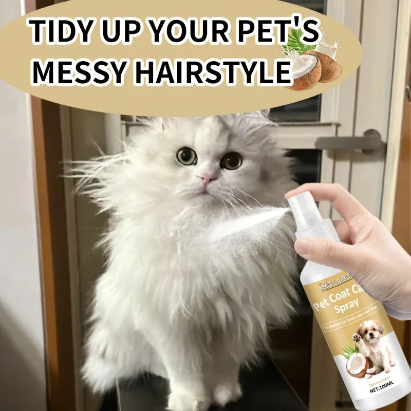 Pet Detangling Spray – Smooth & Tangle-Free Cat Coat