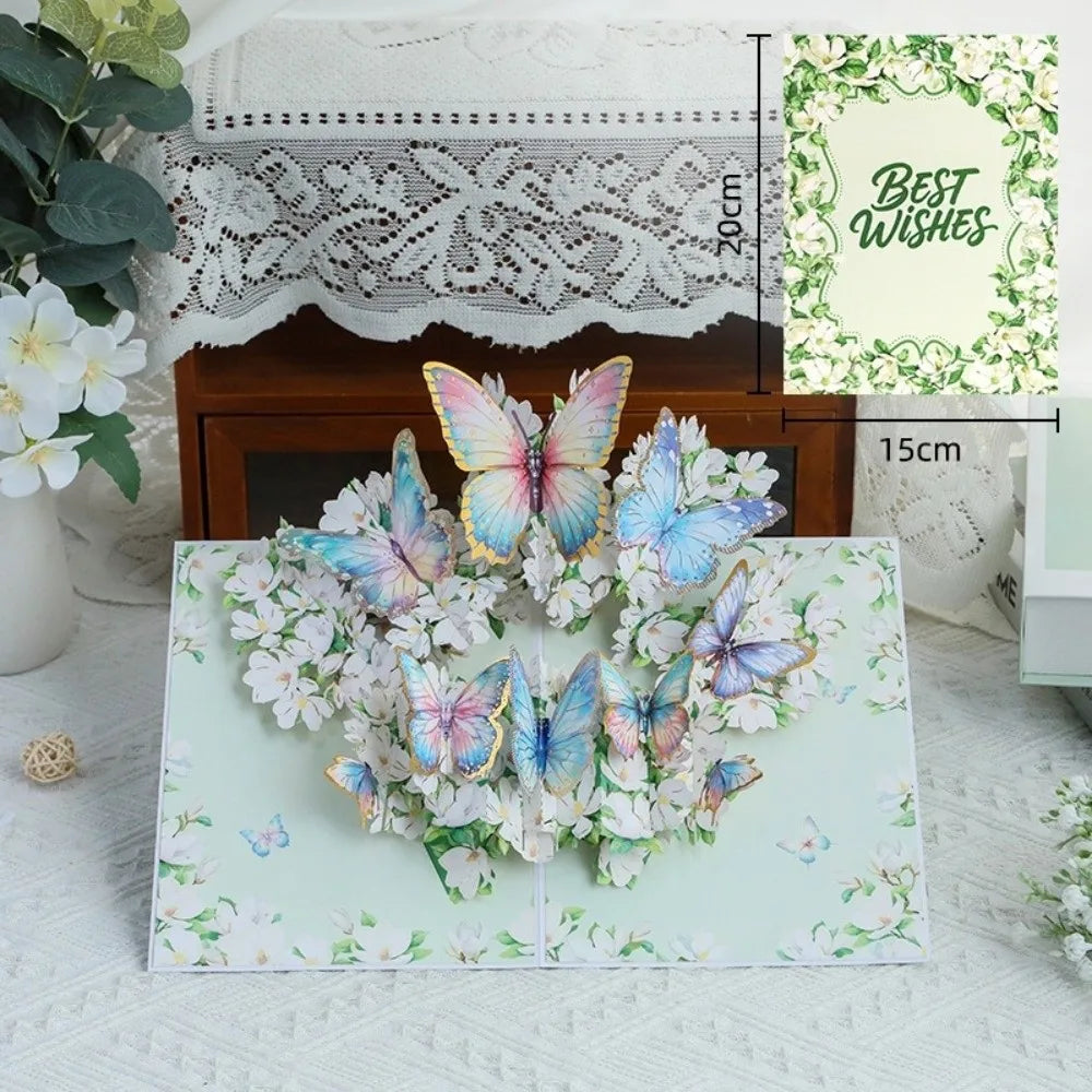 3D Pop-Up Flower Bouquet Greeting Card | Handmade Paper Art