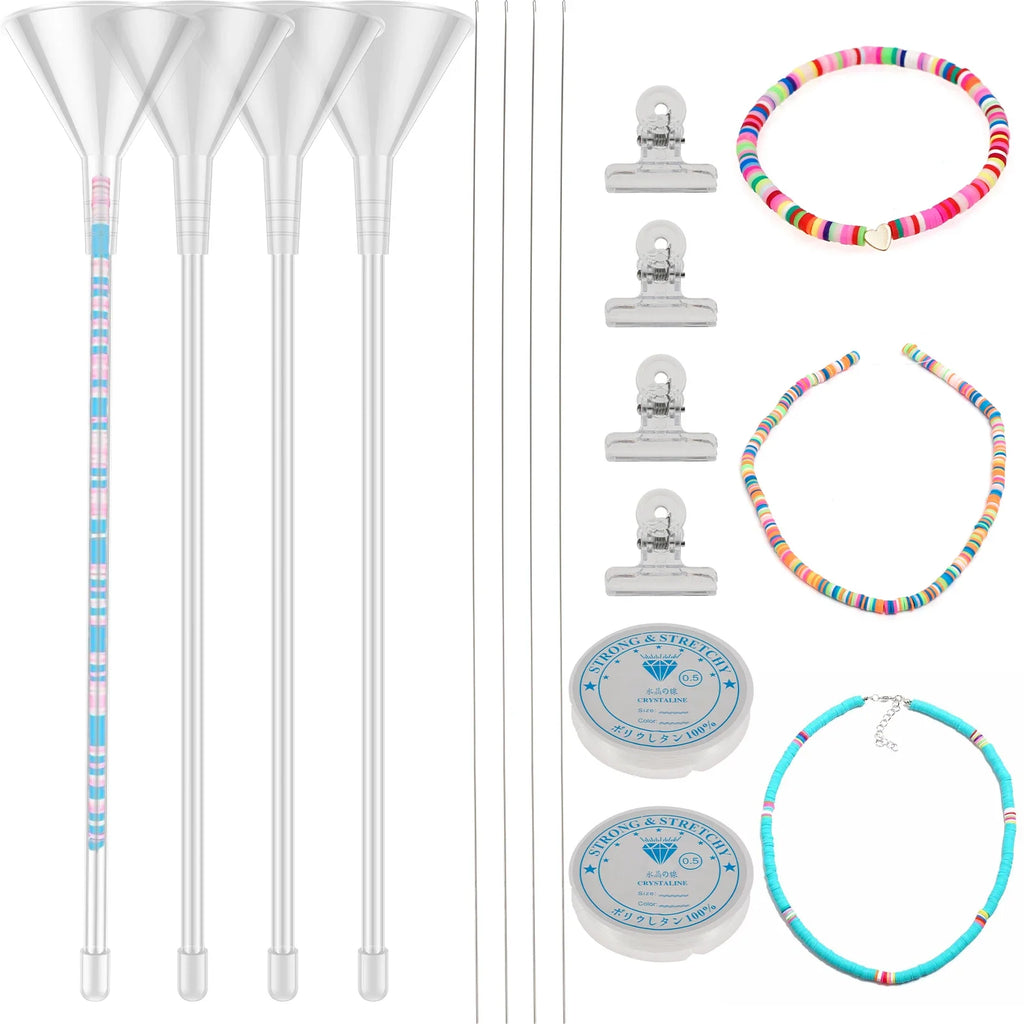 Clay Bead Beading Funnel Kit – Needles, Clips & Wire Included