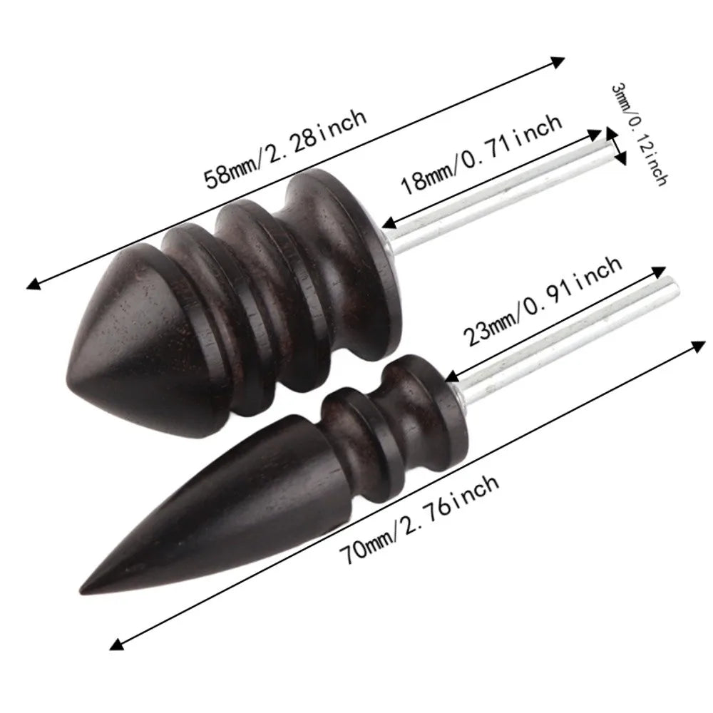 Sandalwood Leather Edge Burnisher Set – 2 Style Bits