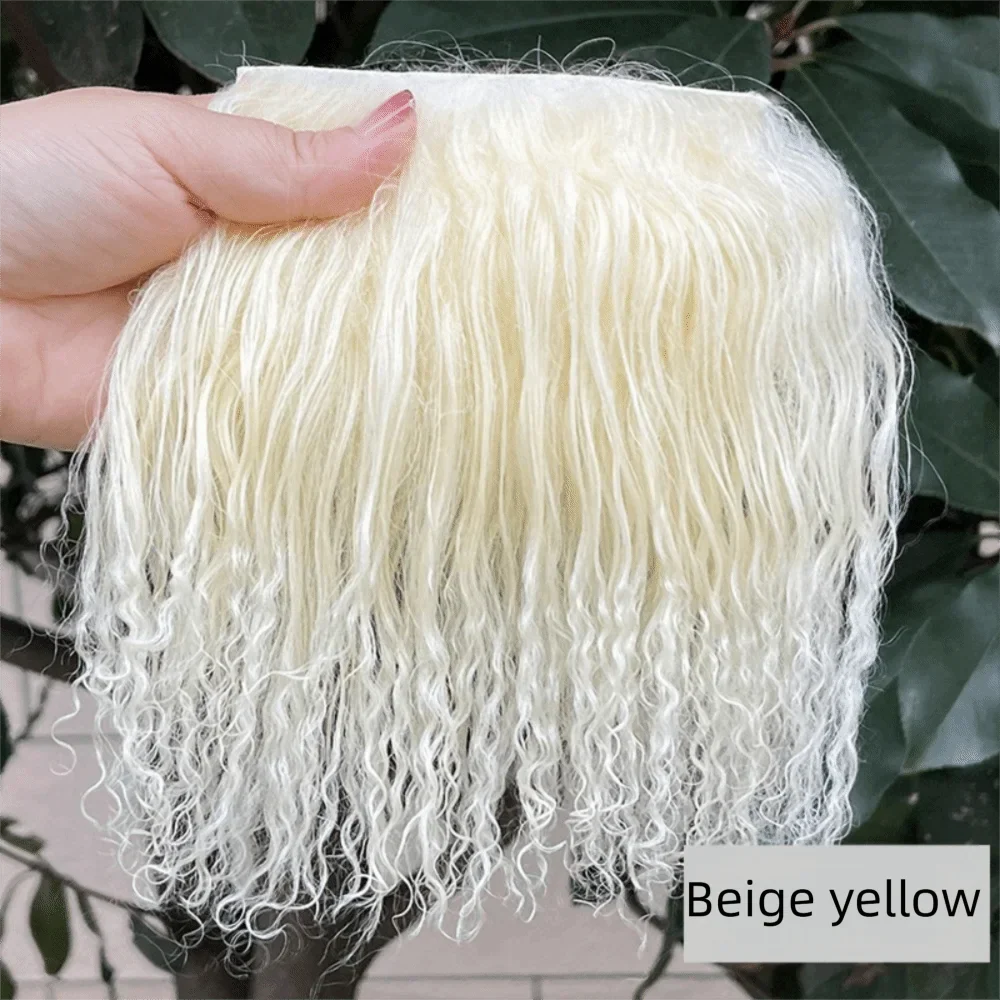Mohair Lamb Wool Curly Hair Weft – DIY Doll Wig Extensions