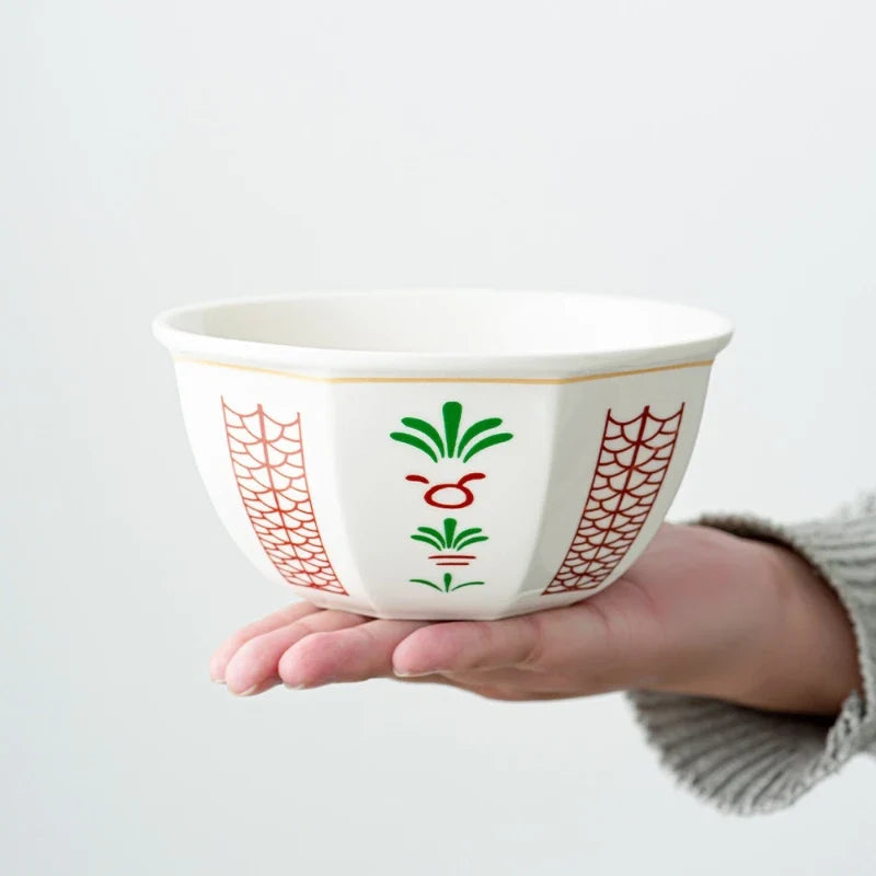 6-Inch Arabic Ceramic Dessert Bowl | Microwave Safe 700ml