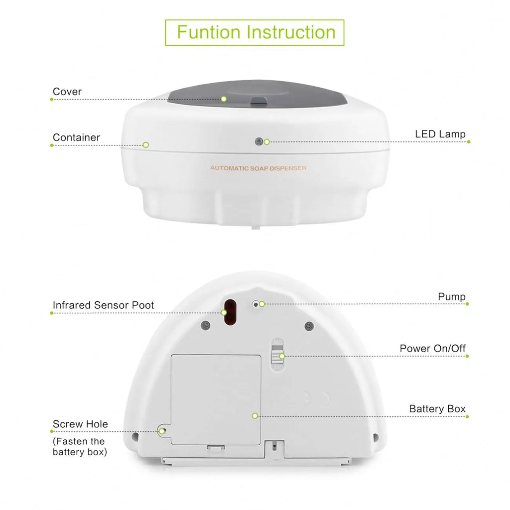 Automatic Touchless Foam Soap Dispenser 500ml Wall Mount