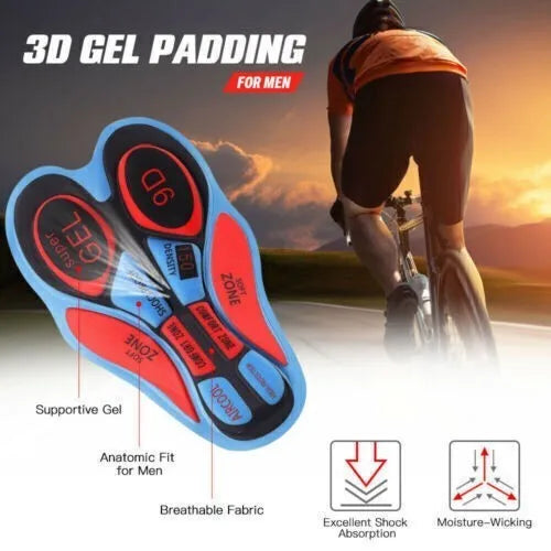Men's Gel Pad MTB Cycling Shorts – Breathable Bike Underwear