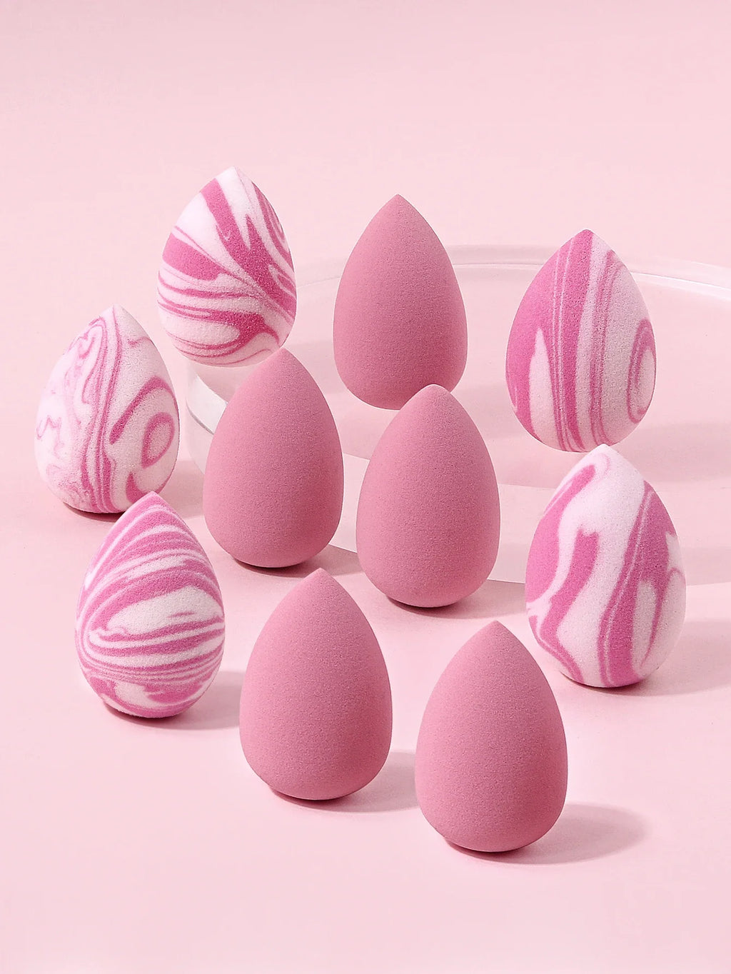 10-Pack Mini Makeup Blending Sponges – Teardrop, Wet & Dry