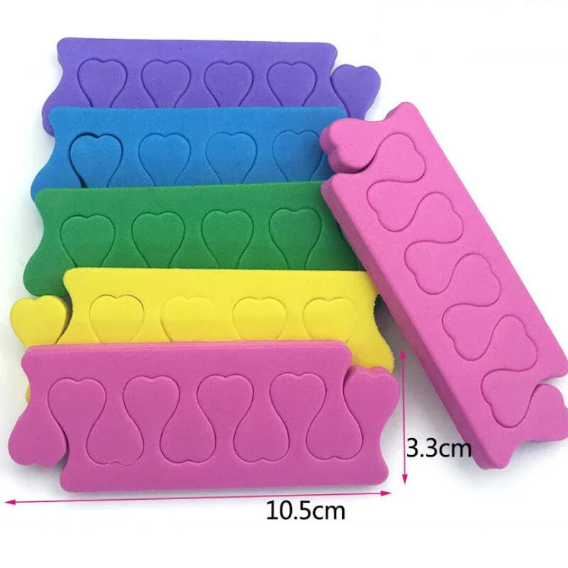 10Pcs Heart-Shaped Foam Toe Separators – Nail Care 5 Pairs