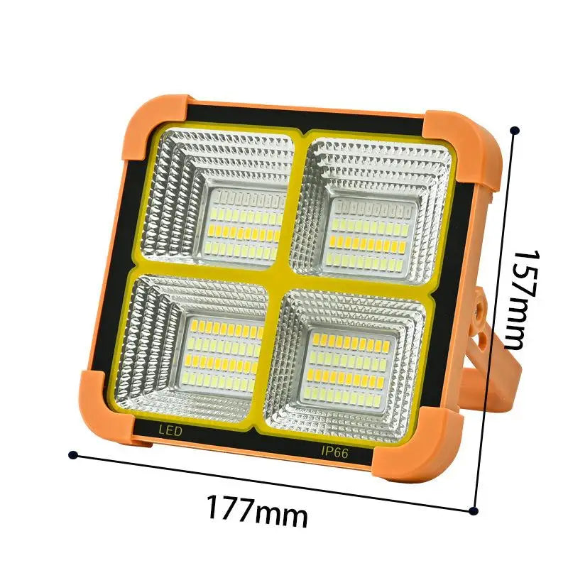 Solar LED Flood Light IP68 Waterproof 25000mAh 5 Modes