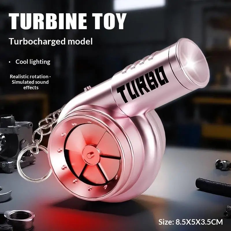 Turbo Keychain LED Light & Sound Spinning Fidget Toy | Car Gift