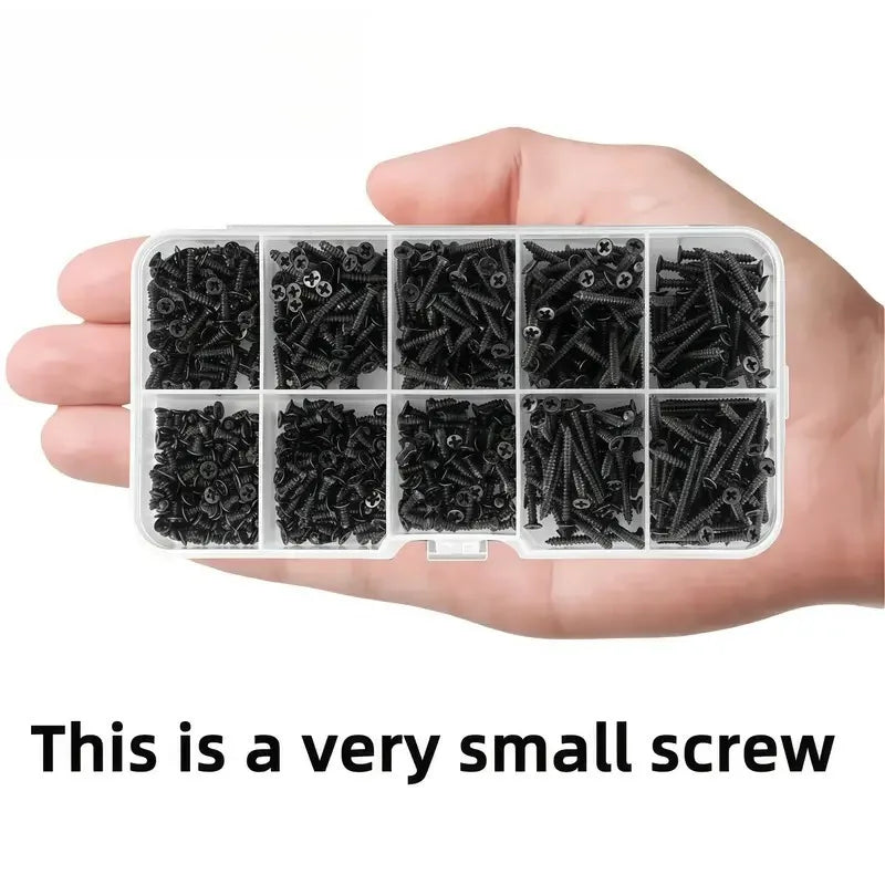 400pcs M2 Self-Tapping Screws Assortment Kit | Phillips Head