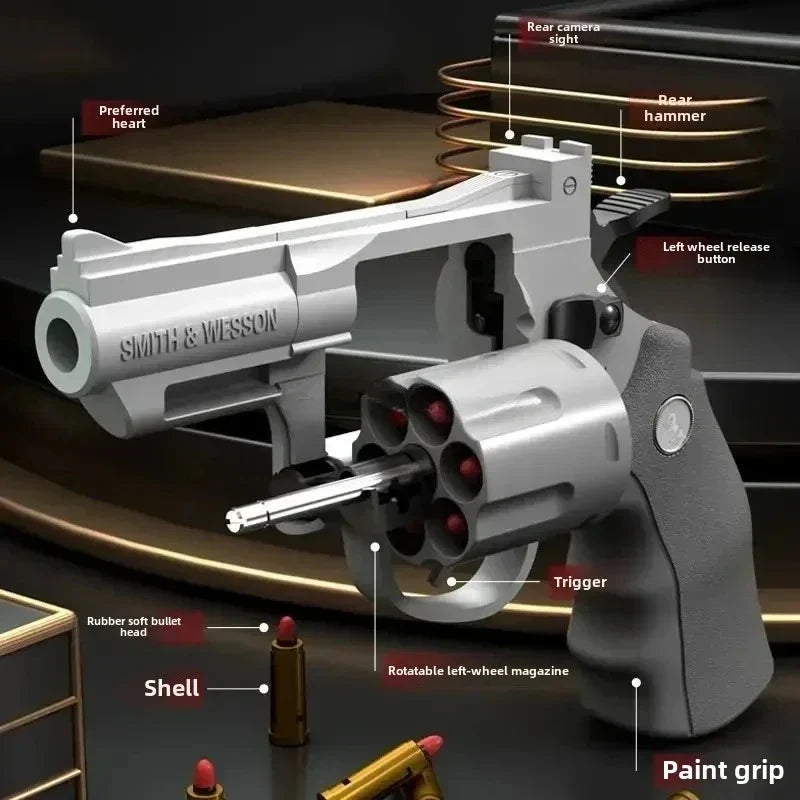 NOCCLILI ZP5 357 Revolver Soft Bullet Toy Gun | 19/23/28cm