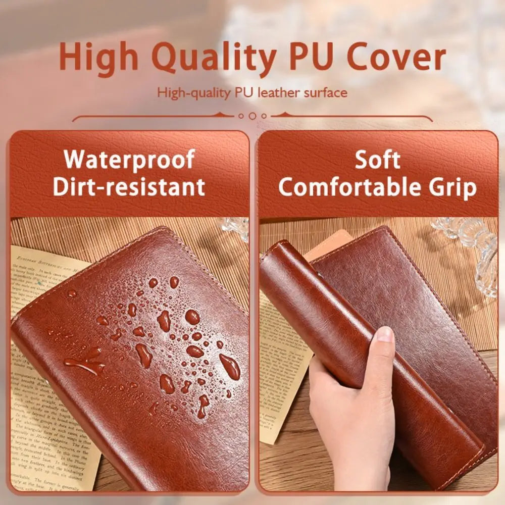 Vintage A5/A6 PU Leather Loose-Leaf Notebook Travel Journal