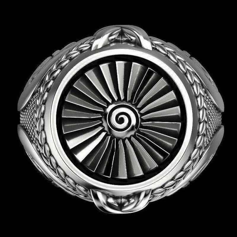 Vintage Punk Zinc Alloy Ring – Irregular Pattern | Sizes 6–11