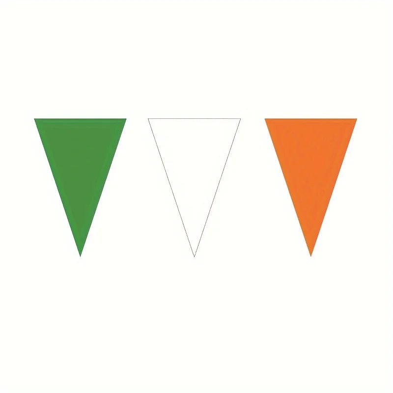 St. Patrick's Day Clover Triangle Banner Hanging Flags Set