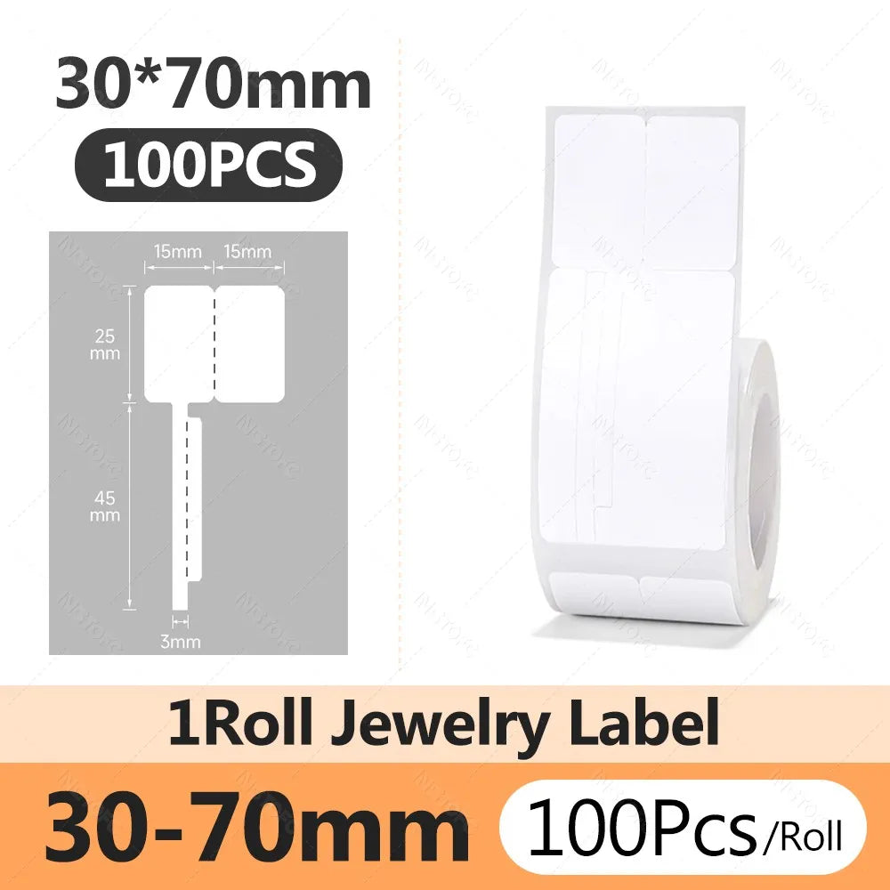 Niimbot Thermal Label Paper B1 B21 B3S – Waterproof Self-Adhesive