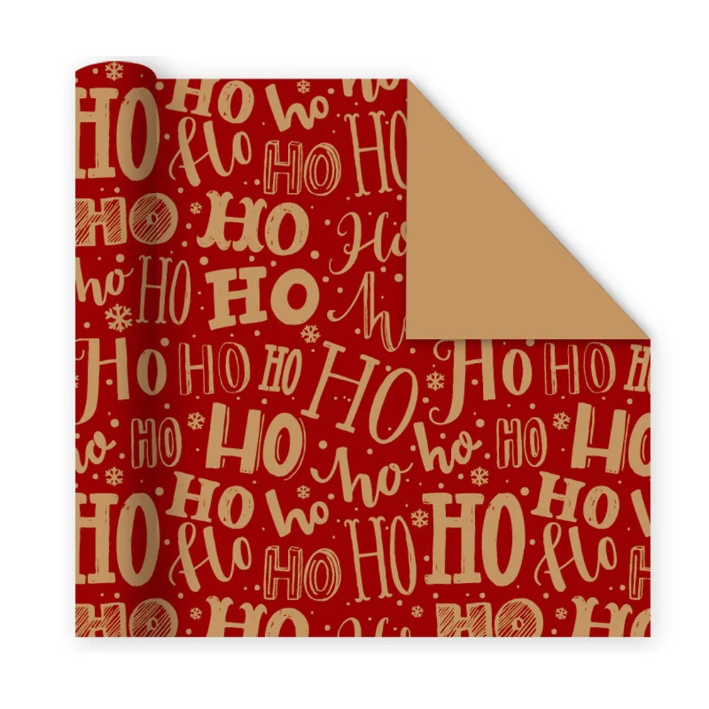 Vintage Christmas Gift Wrapping Paper – Santa & Tree DIY Craft