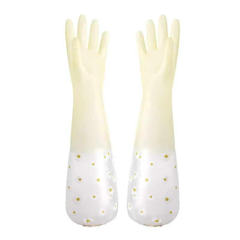 Waterproof Latex Rubber Gloves for Kitchen & Household Cleaning