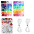 Rainbow Pony Bead Bracelet Making Kit – 1710 Pcs DIY Set