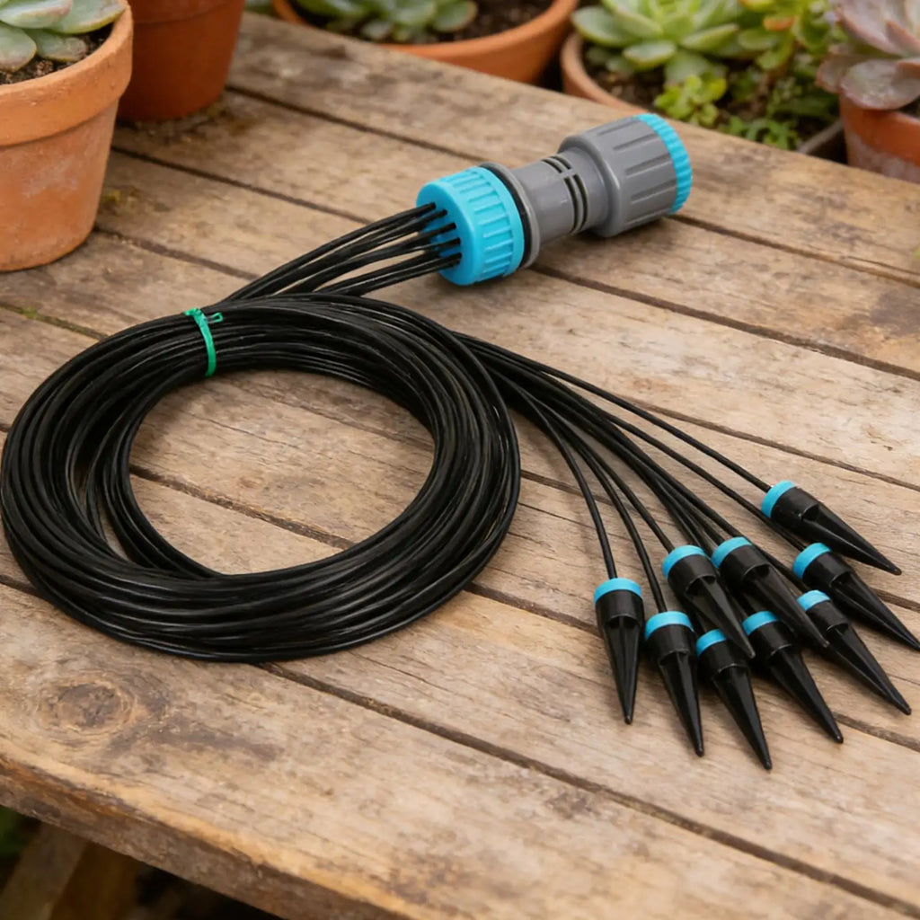 10-Head Automatic Drip Irrigation Kit | Garden Watering System