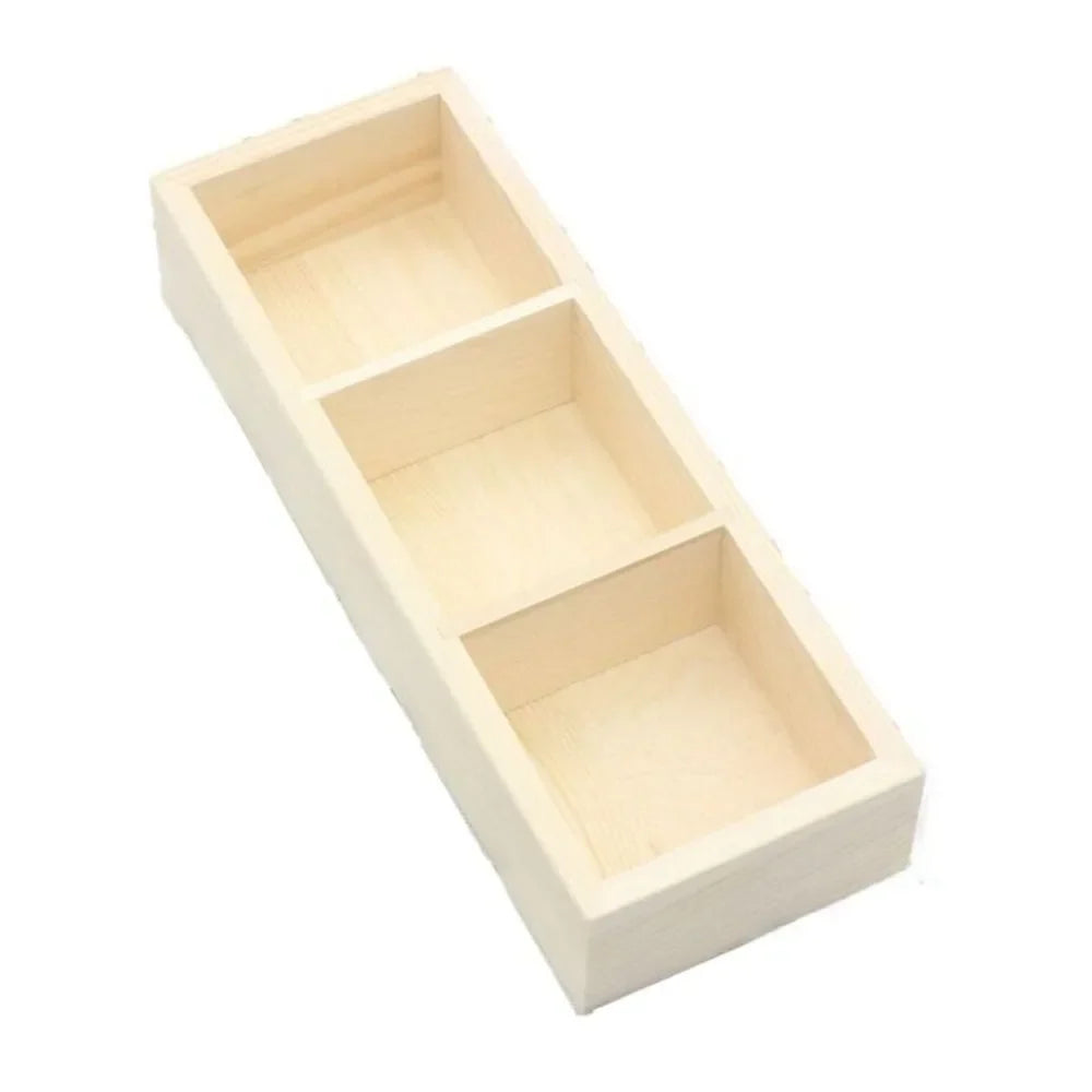 Solid Wood Tea Bag Holder – Retro Vintage Desktop Organizer