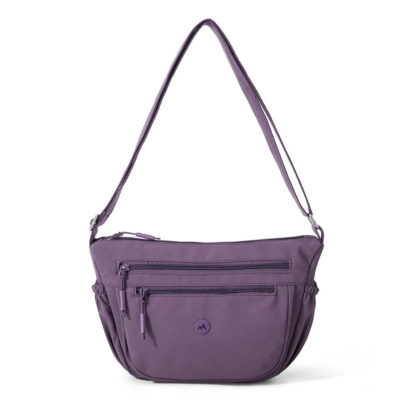 Nixie Nylon Crossbody Bag – Multi-Pocket, Water-Resistant