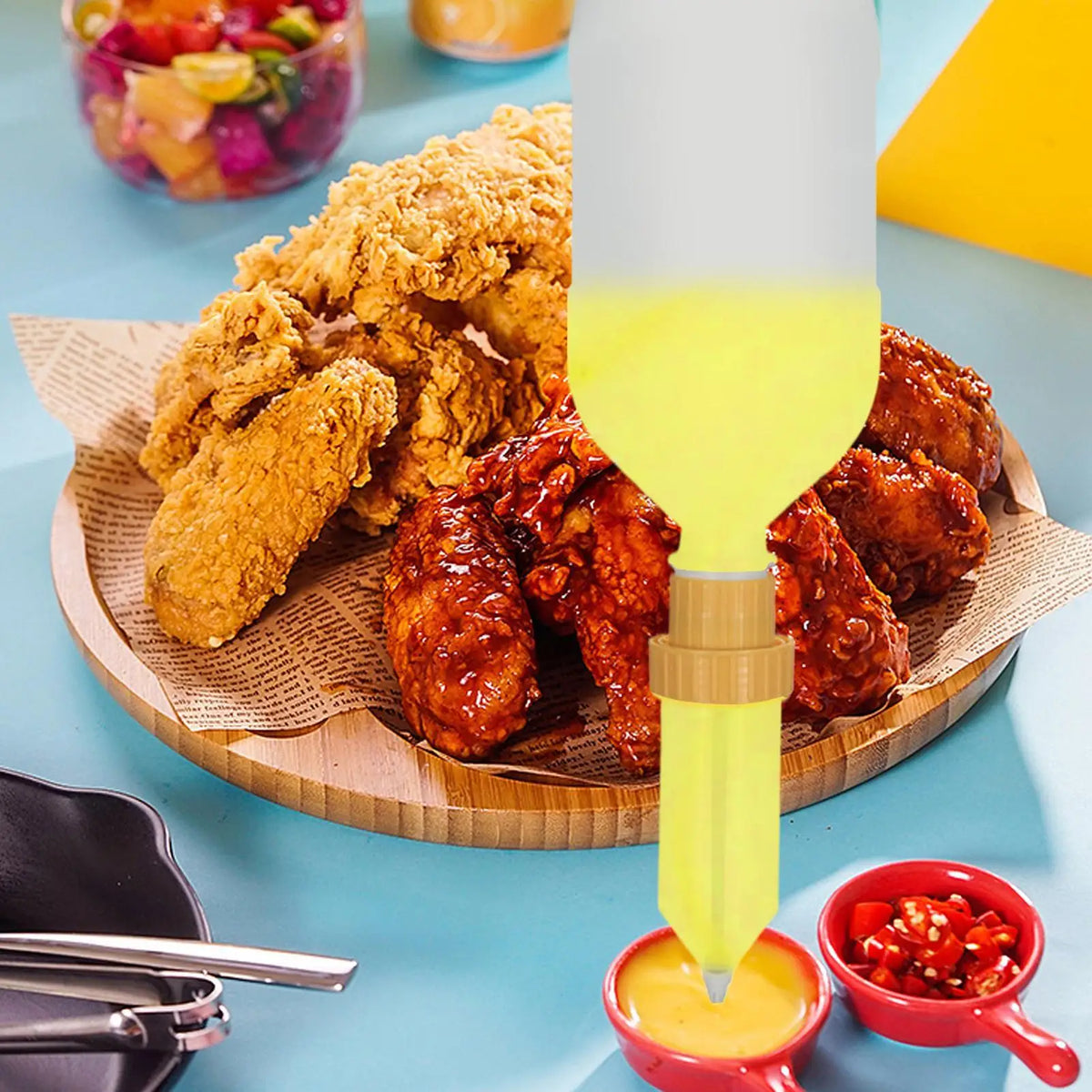 Hanging Sauce Dispenser 2.5L – Leak-Proof Condiment Bottle