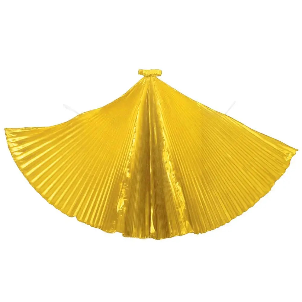 360° Belly Dancing Wings Shimmery Pleated Fairy Cape Cosplay