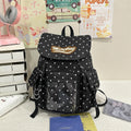 Korean Polka Dot Backpack – Large Cute School Bag for Girls