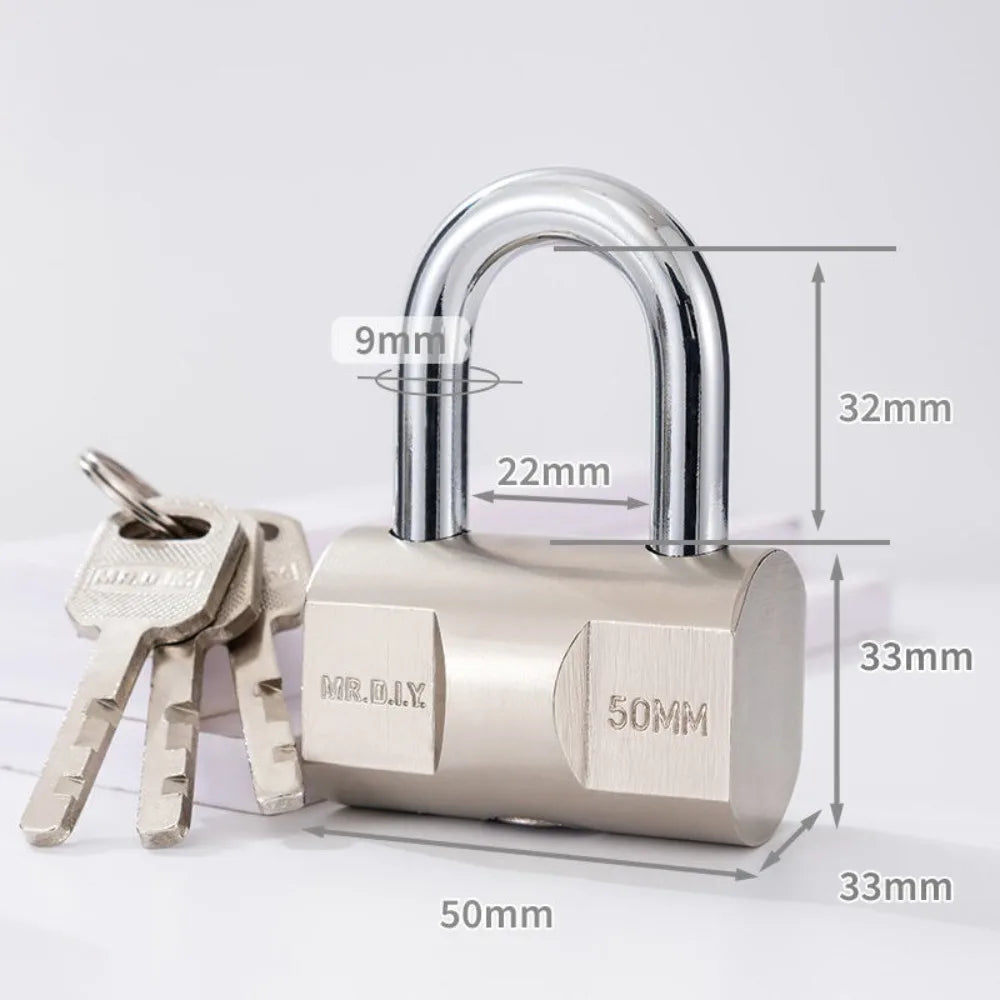 Heavy Duty Stainless Steel Waterproof Padlock with Keys