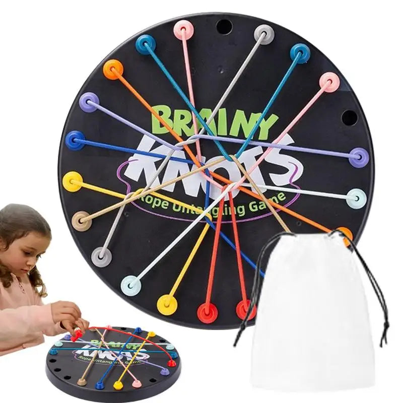 Rope Knot Puzzle Game – Colorful Twisted Tangler for Kids & Adults