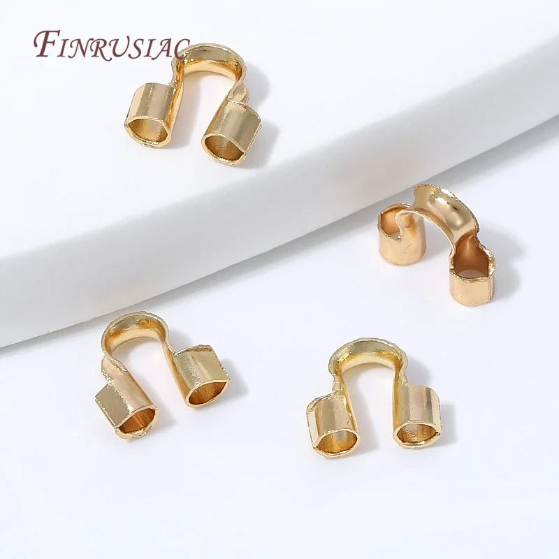 18K Gold Plated Wire Guard U-Loop DIY Jewelry Findings