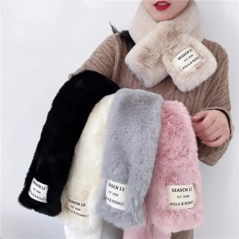 Women's Soft Thickened Knit Cross Scarf – Warm Winter Neckerchief
