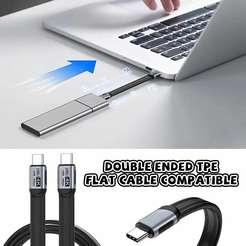 240W USB-C Cable 20Gbps Thunderbolt 5 | 4K@60Hz Fast Charge